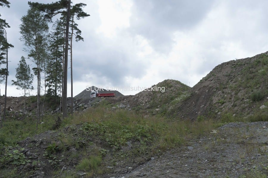 Här är bergtäkten utmed Boråsvägen
